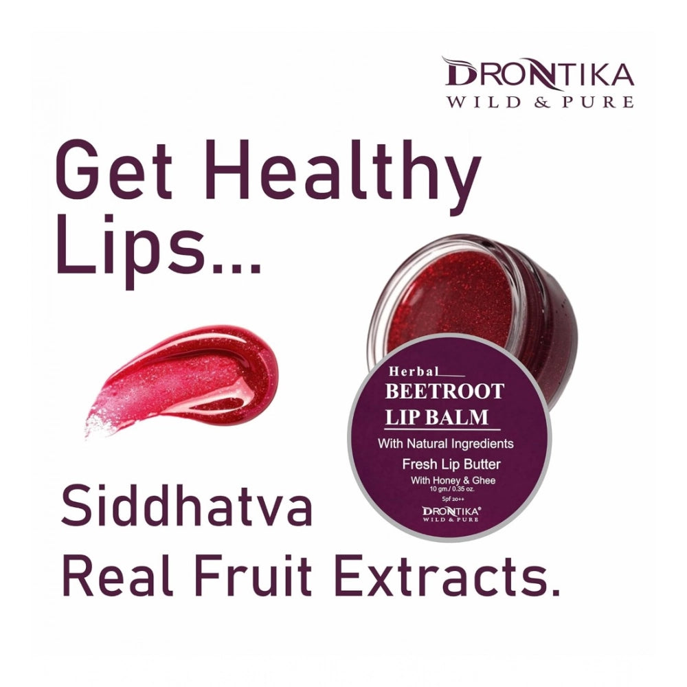 Generic Unisex Herbal Dark And Chapped Lips Beetroot & Cherry Lip Balm Pack Of 2 (20gm)