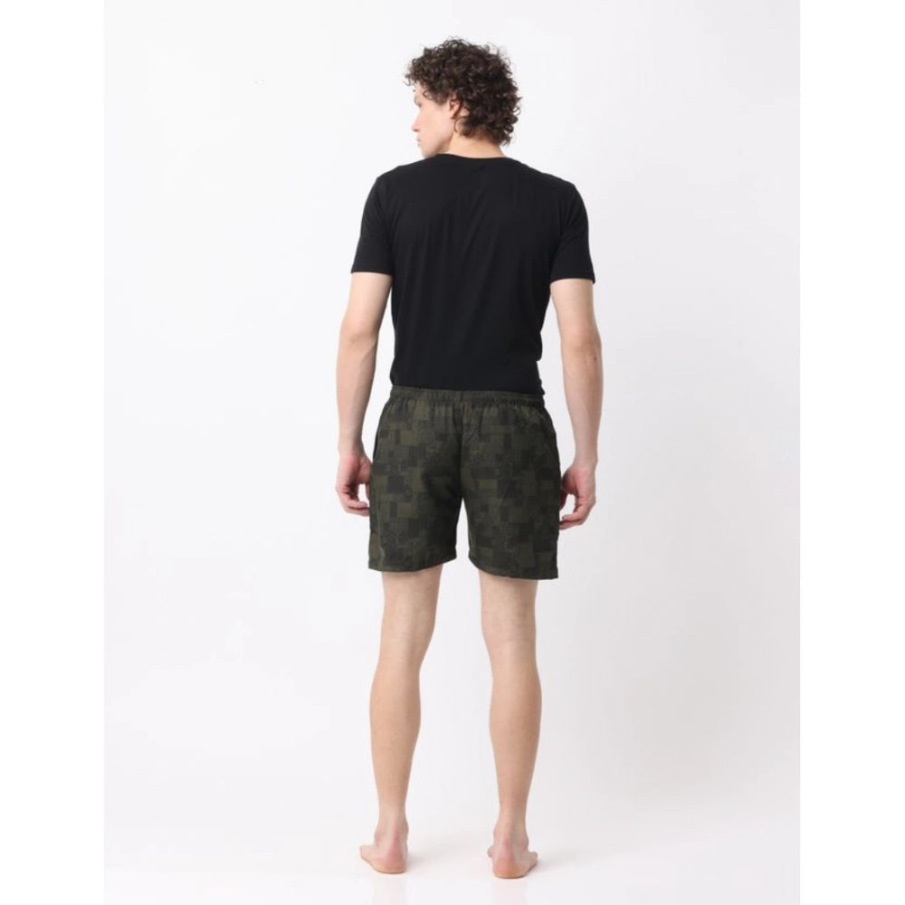 Generic Pack_of_2 Men's Polycotton Printed Boxer Shorts (Multicolor)