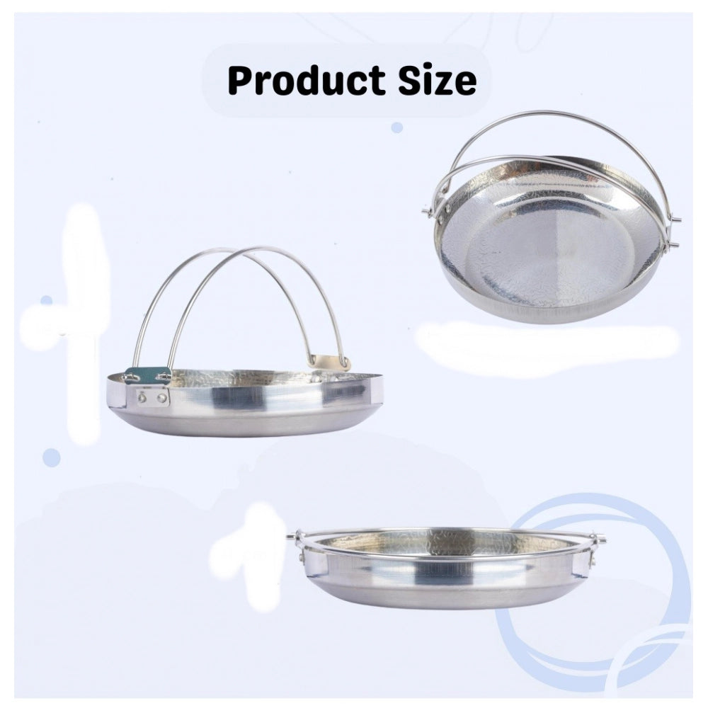 Generic Steel Stainless Steam Bowl with Ergonomic (Silver)